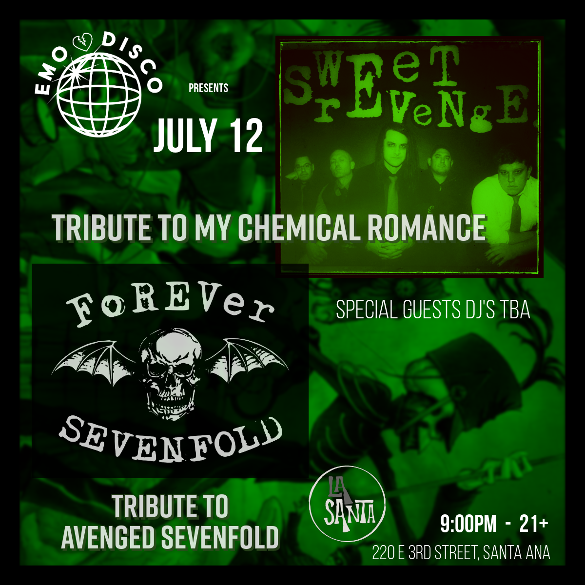 Sweet Revenge - My Chemical Romance Tribute, Forever Sevenfold - Tribute...