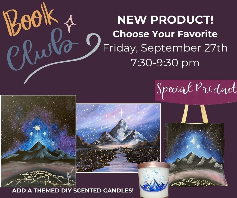 Fantasy Book Club Event-NEW ART & PRODUCT OPTION-Paint a Tote Bag!