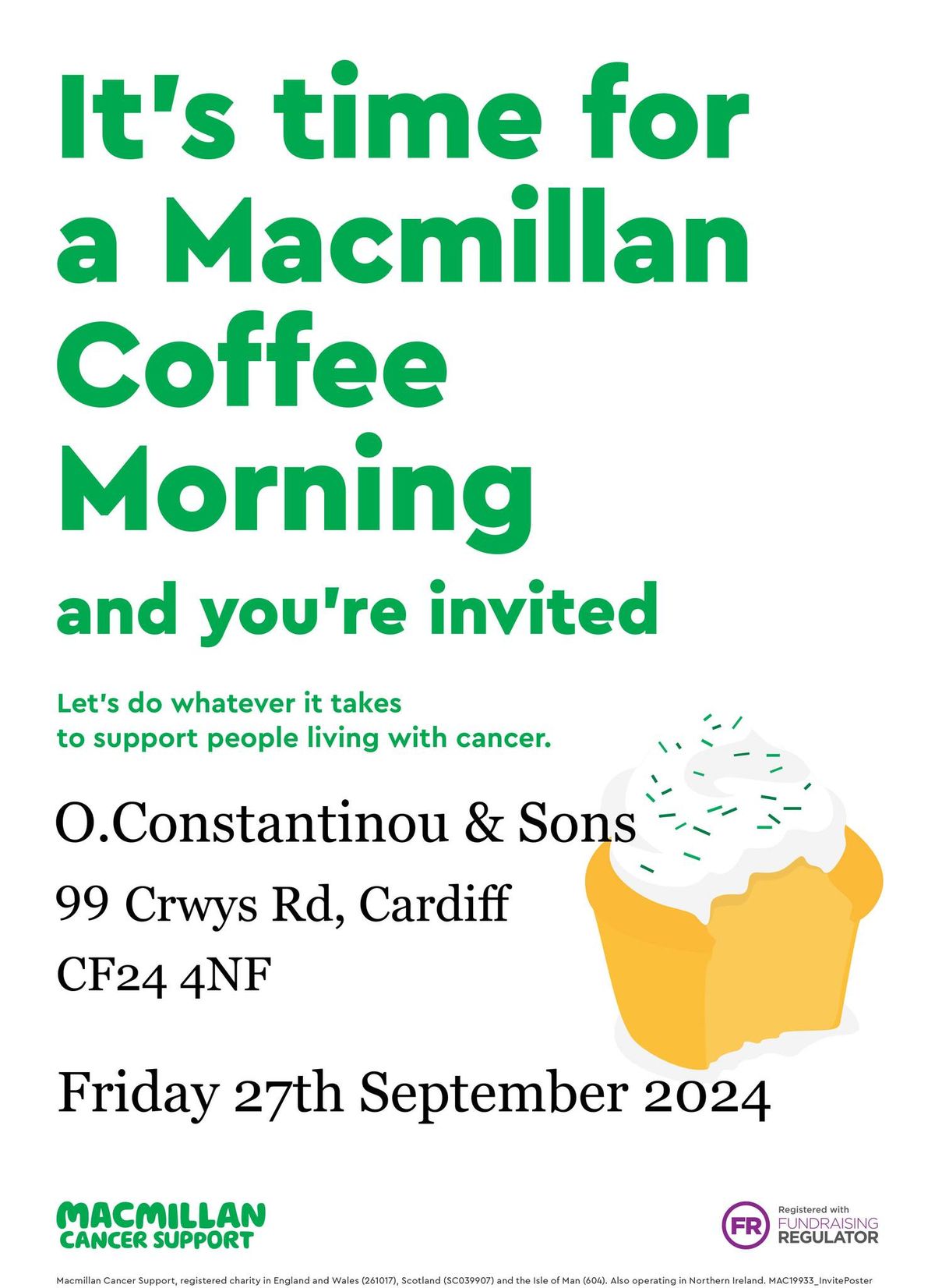 MacMillan Coffee Morning (day!)