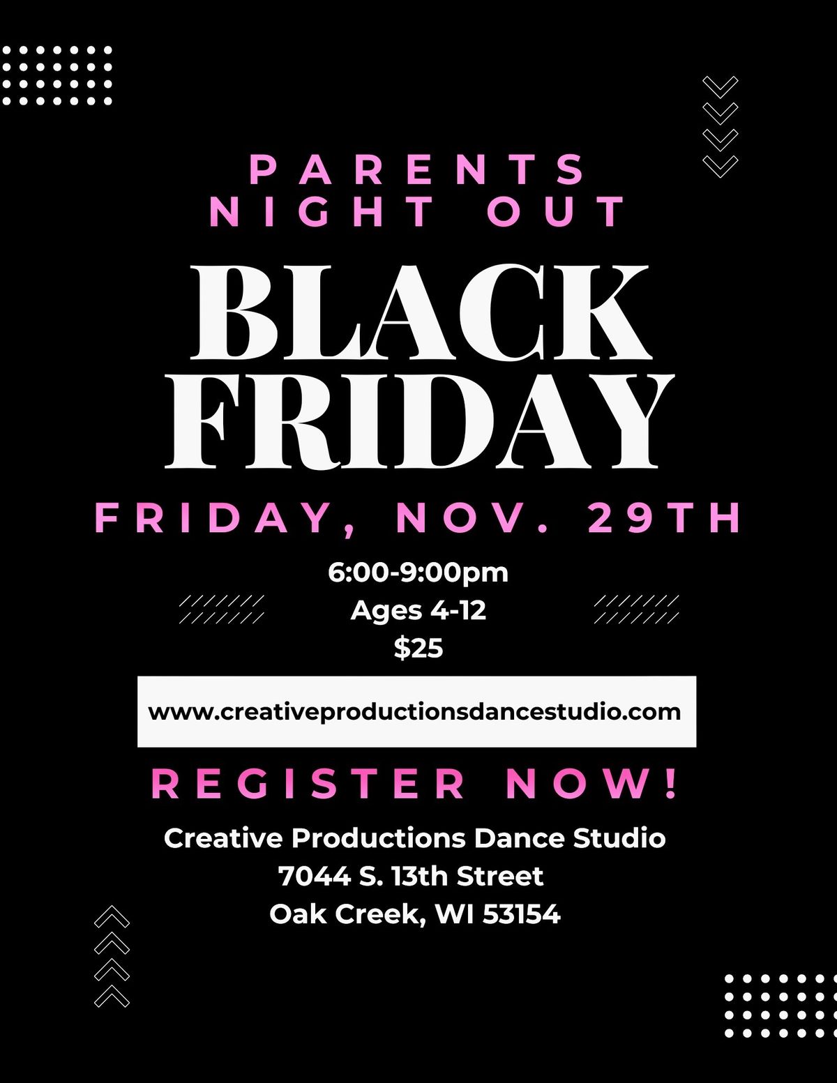 Black Friday Parents Night Out 