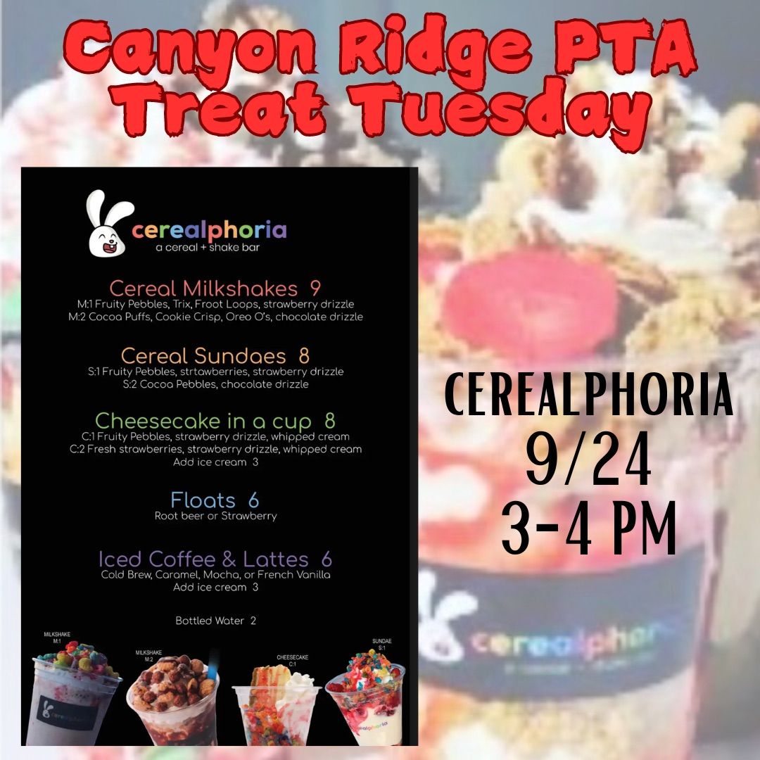 Treat Tuesday - Cerealphoria 