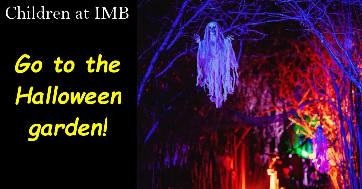 Children at IMB go to the Halloween garden! 