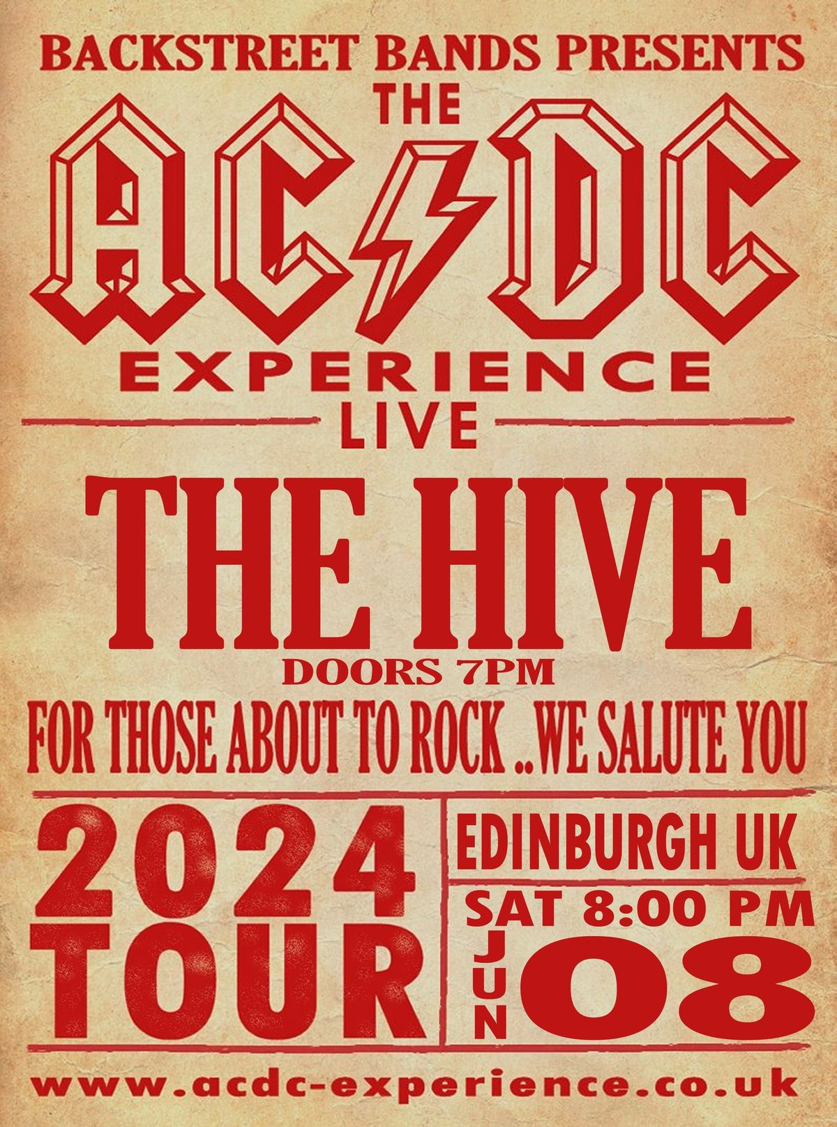 The AC\/DC Experience - The Hive - Edinburgh