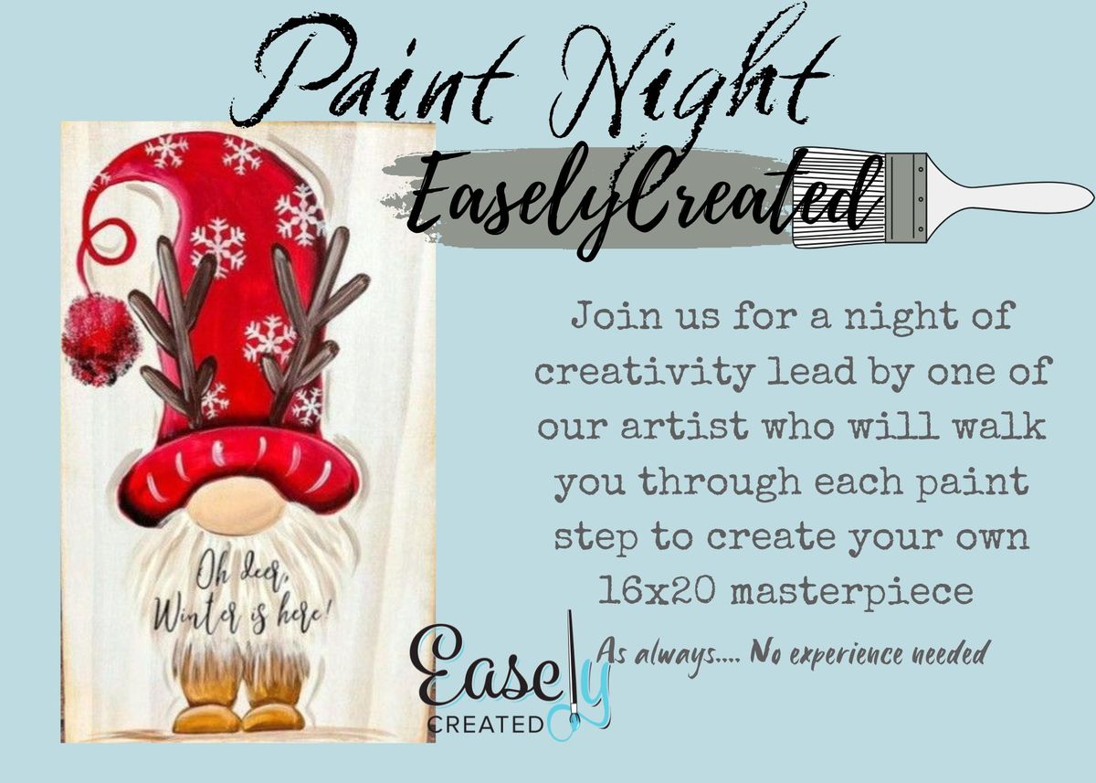 Gnome Canvas Paint Night at Easely Created