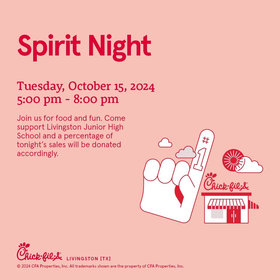 Spirit Night: Livingston Junior High School