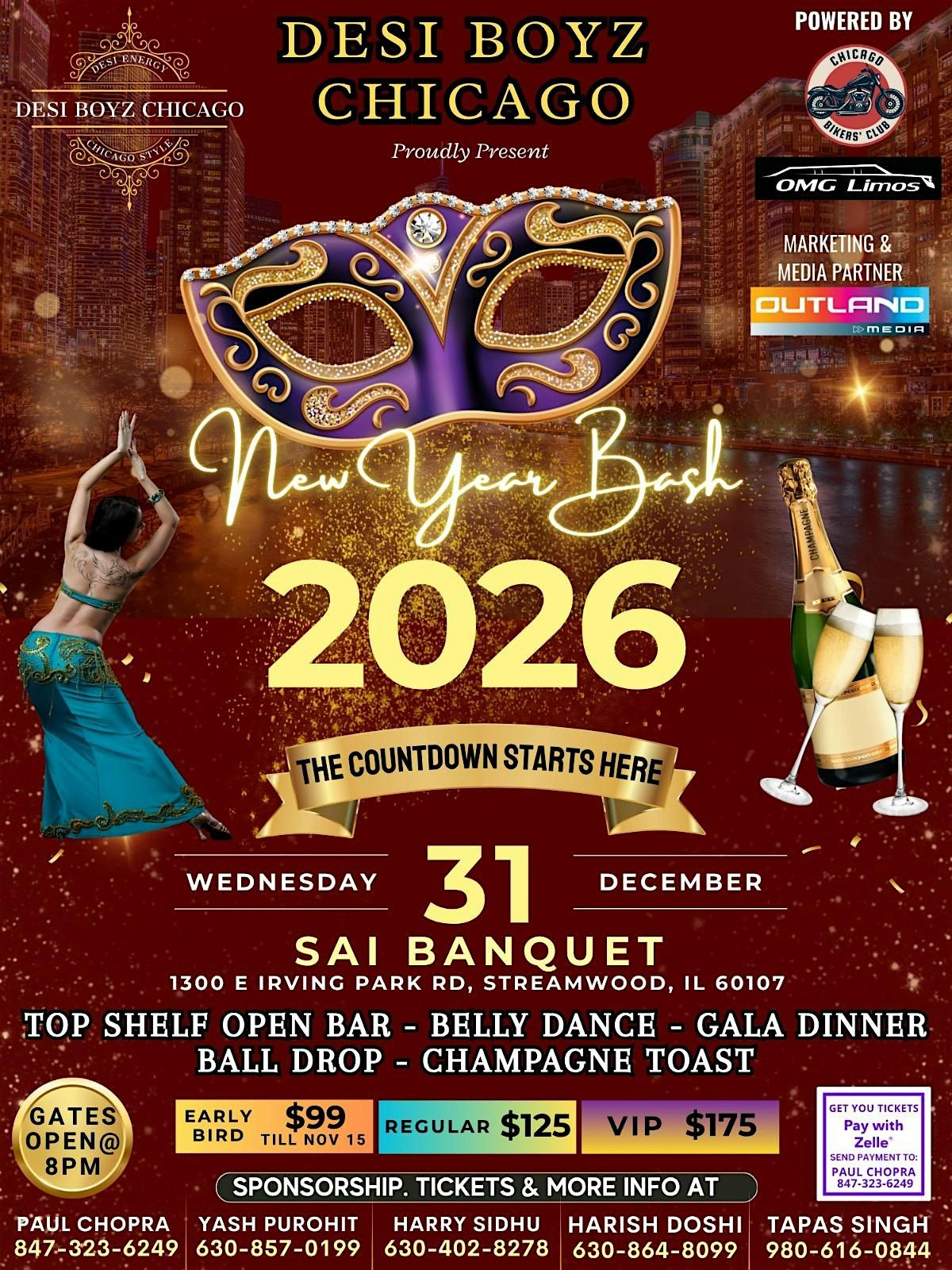 Bolywood New Year Bash Chicago