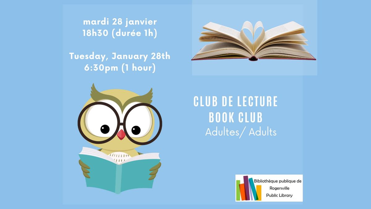 Club de lecture pour adultes \/ Adult book club