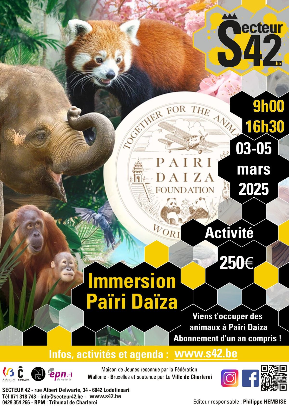 Immersion \u00e0 Pairi Daiza avec le Secteur 42