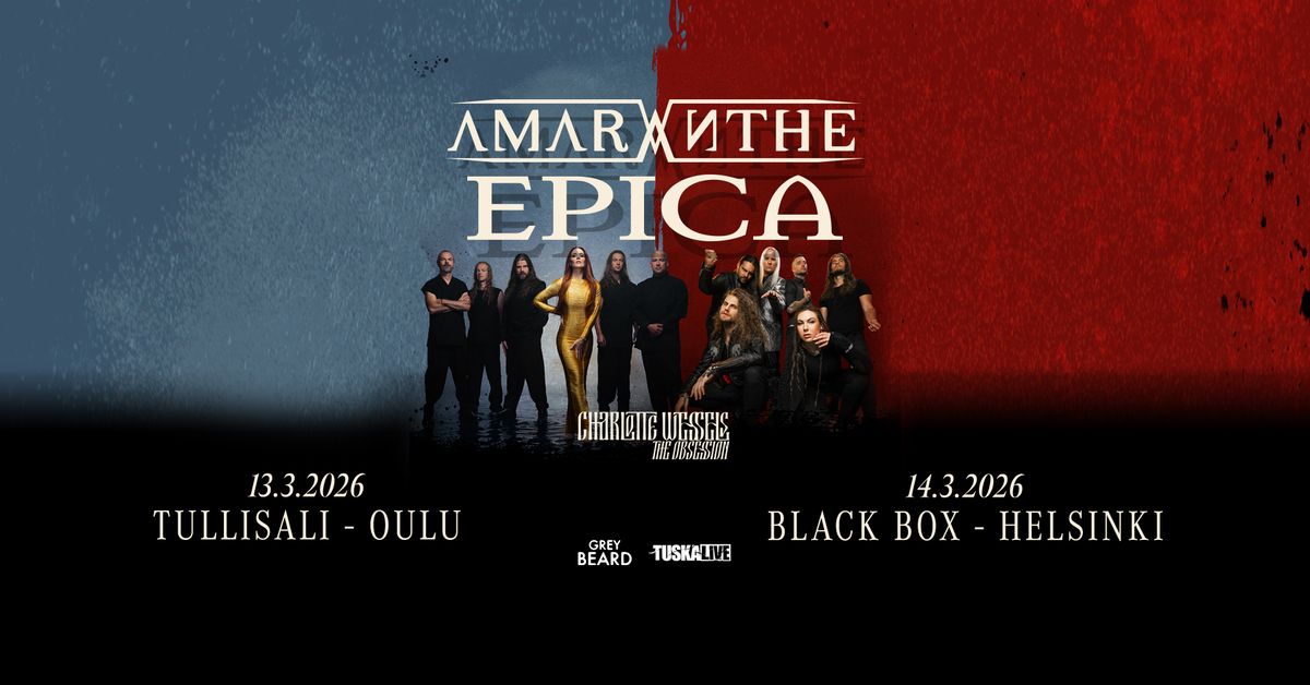 TuskaLive: Amaranthe & Epica, 14.3.2026, Black Box Helsinki