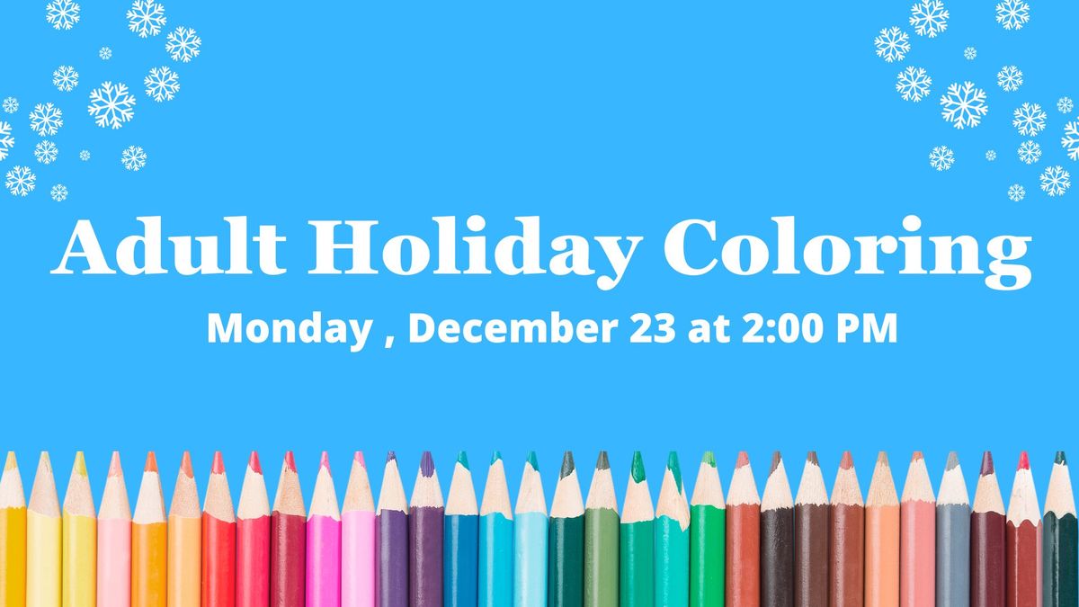 Adult Holiday Coloring