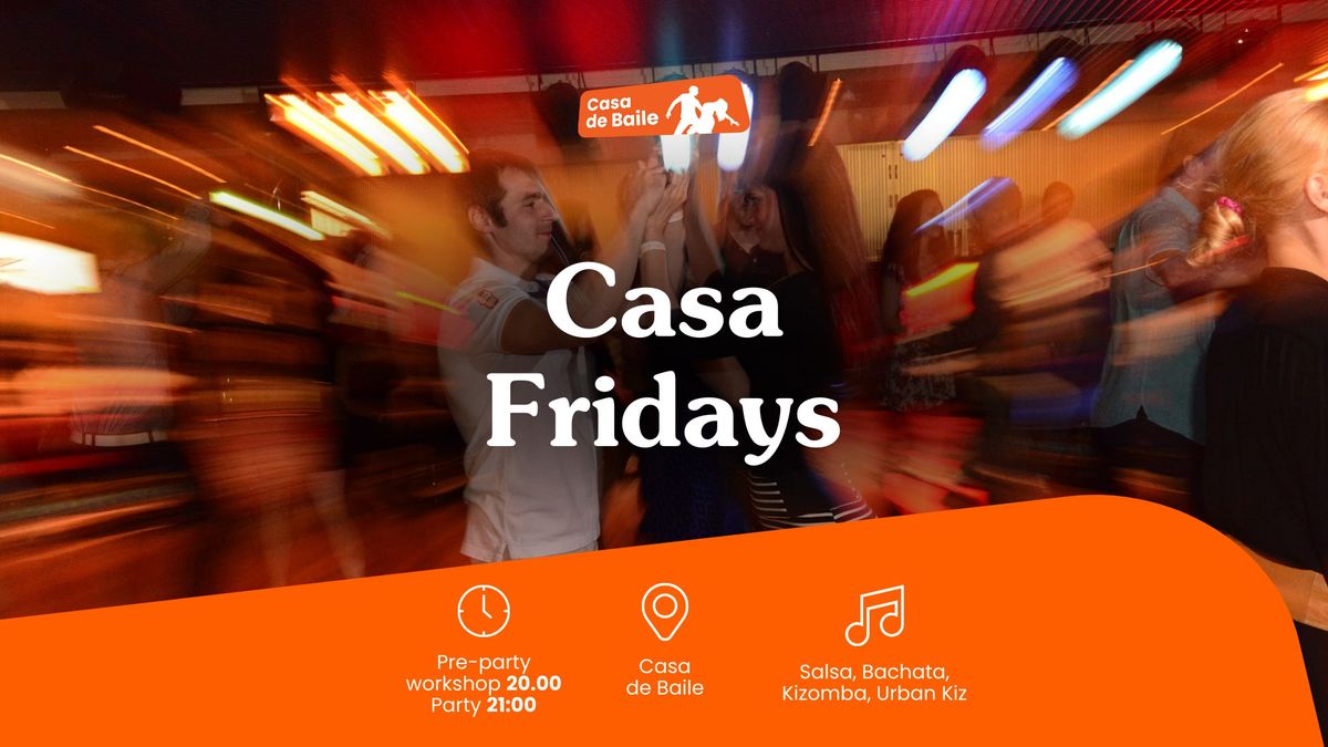 Friday salsa, bachata, kizomba party - Reedene Harjutuspidu igal reedel
