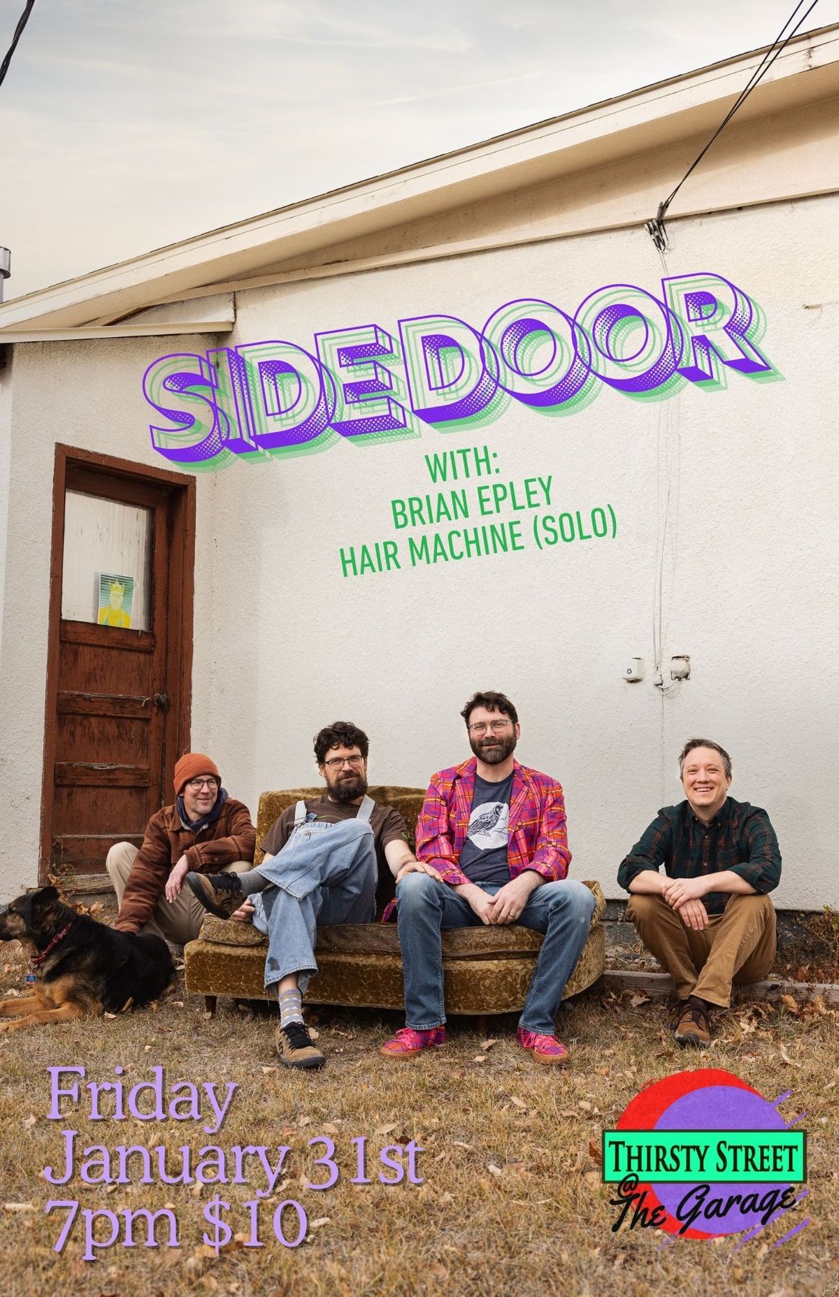 LIVE MUSIC with Side Door + hair machine(solo) + Brian Epley