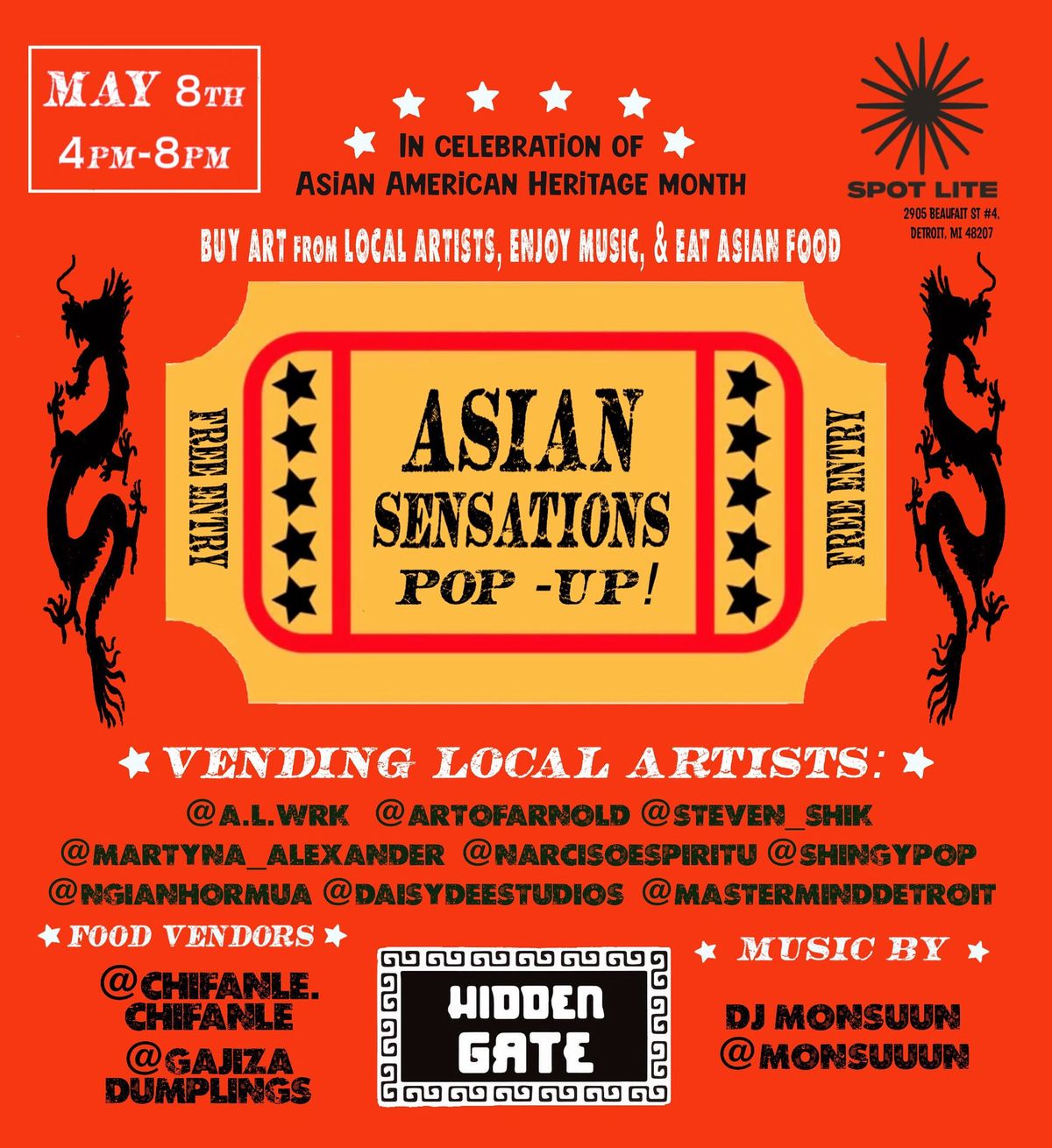 Asian Sensation Pop-Up (In Celebration of Asian American Heritage Month)