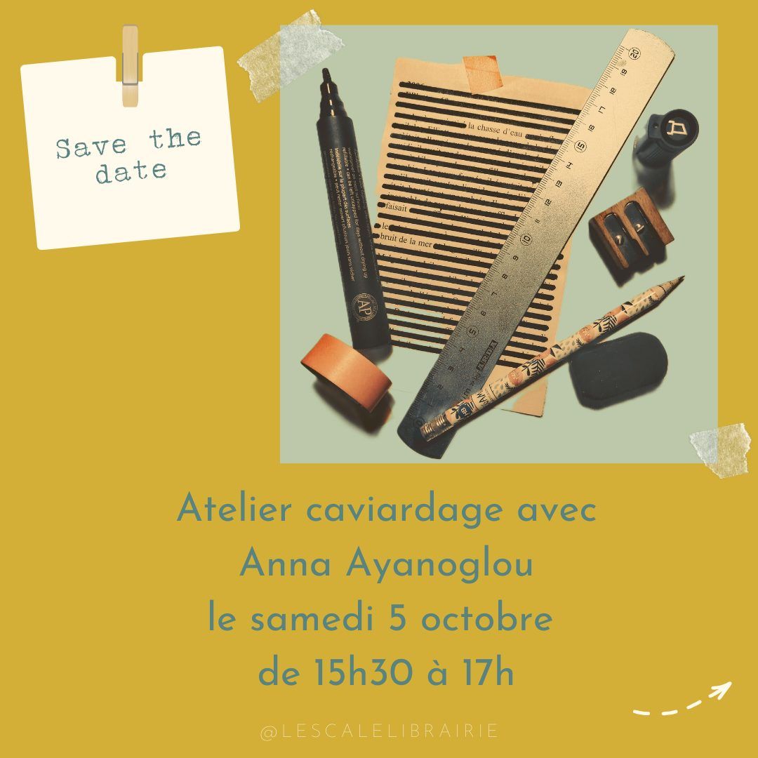 Atelier caviardage \u00e0 L'escale 