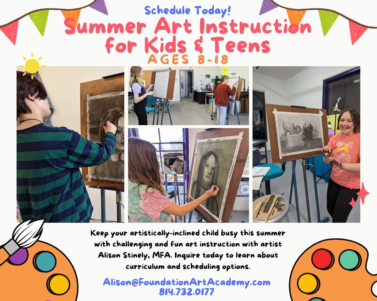 Kids' Summer Art Instruction - Weekly Group Studio