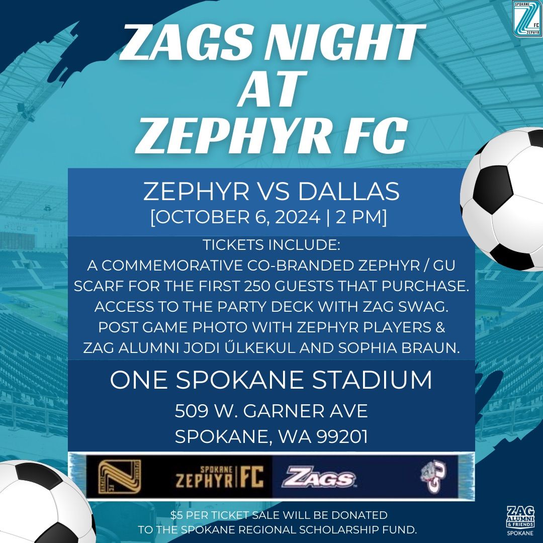 Zags Night at Zephyr FC