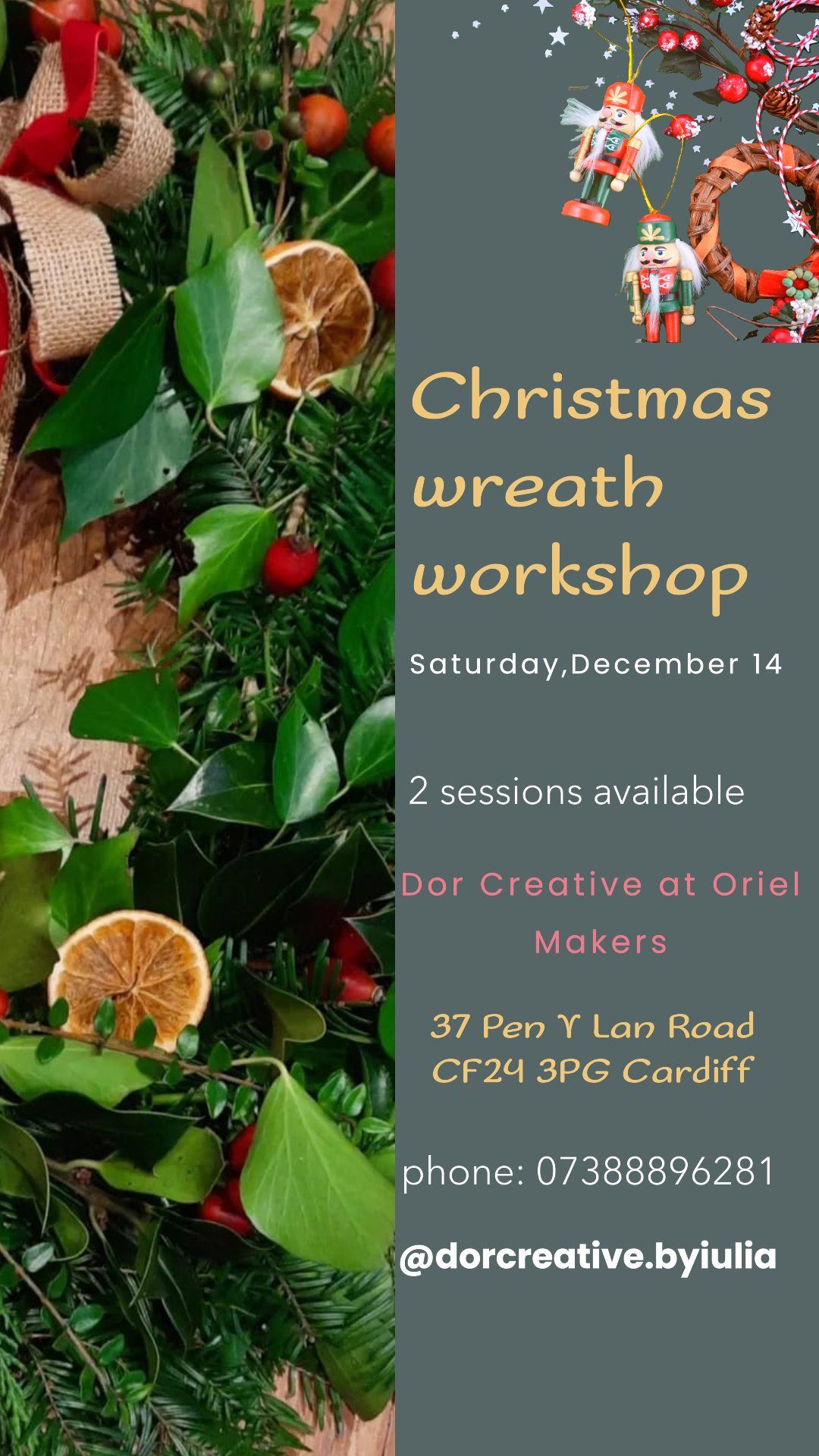 Festive wreath workshop 