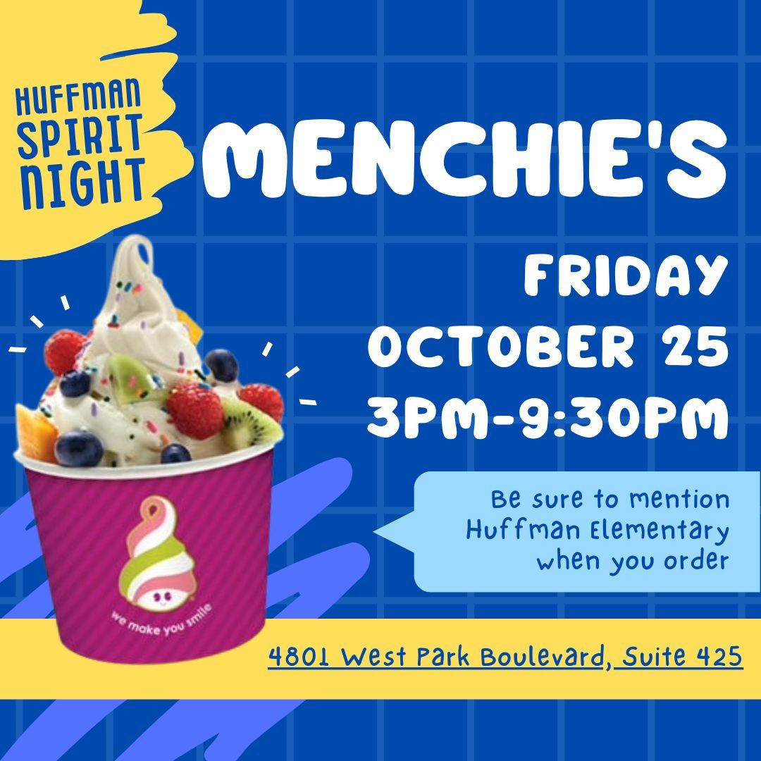 Spirit Night @ Menchie's Frozen Yogurt