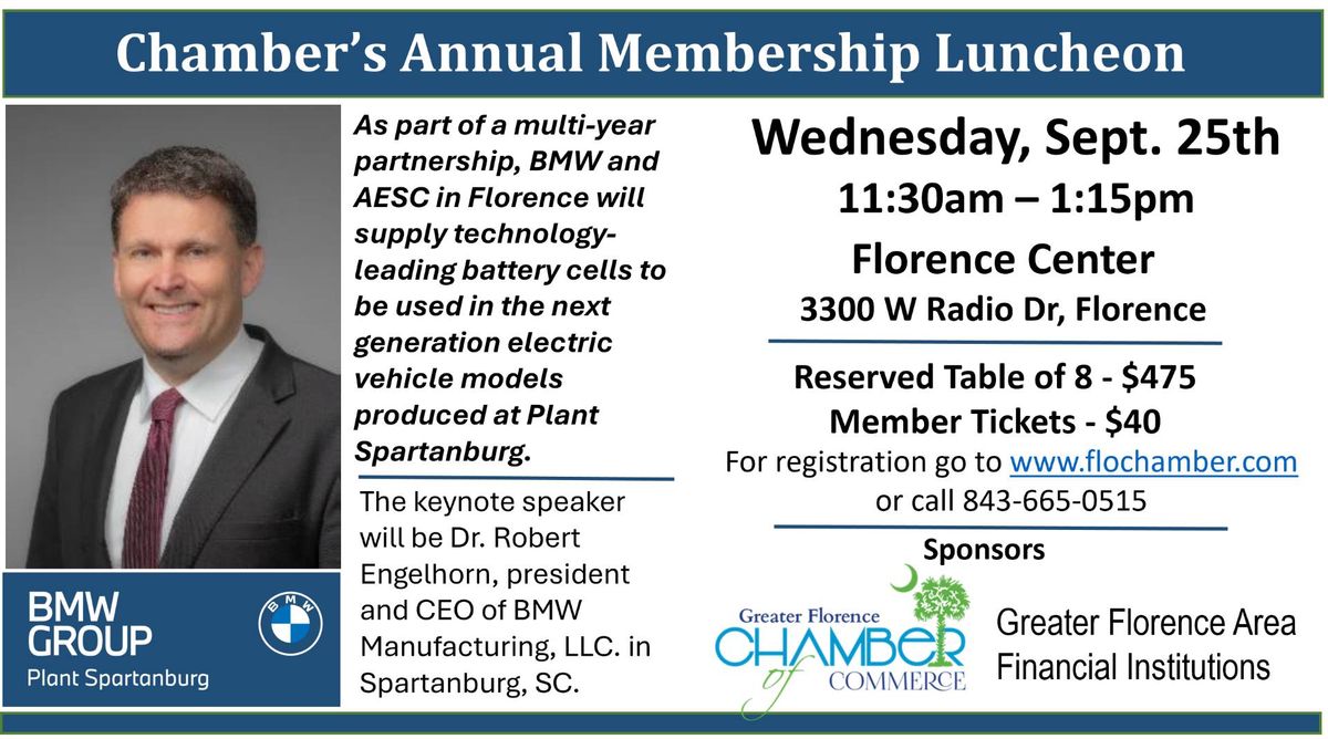 Annual Chamber Membership Luncheon