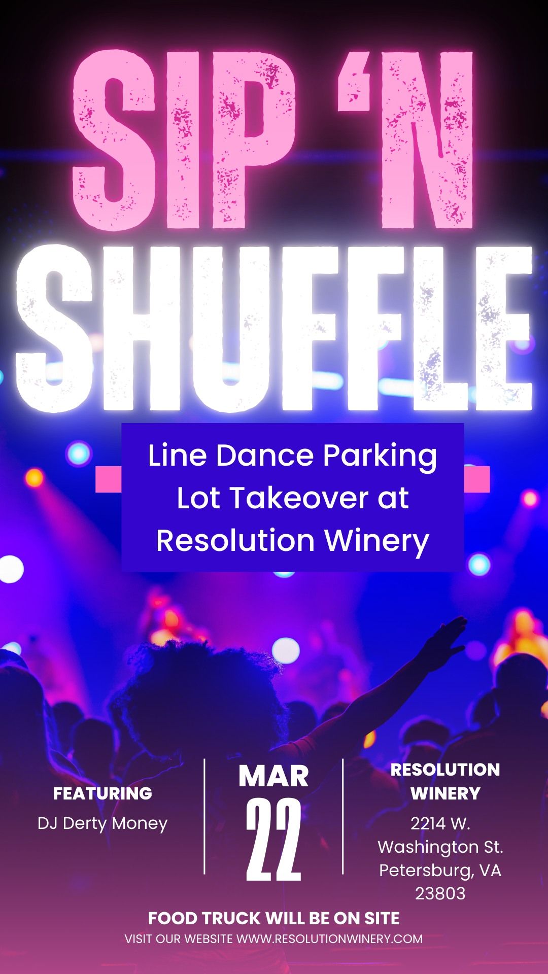 Sip 'n Shuffle-Line Dance Parking Lot Takeover