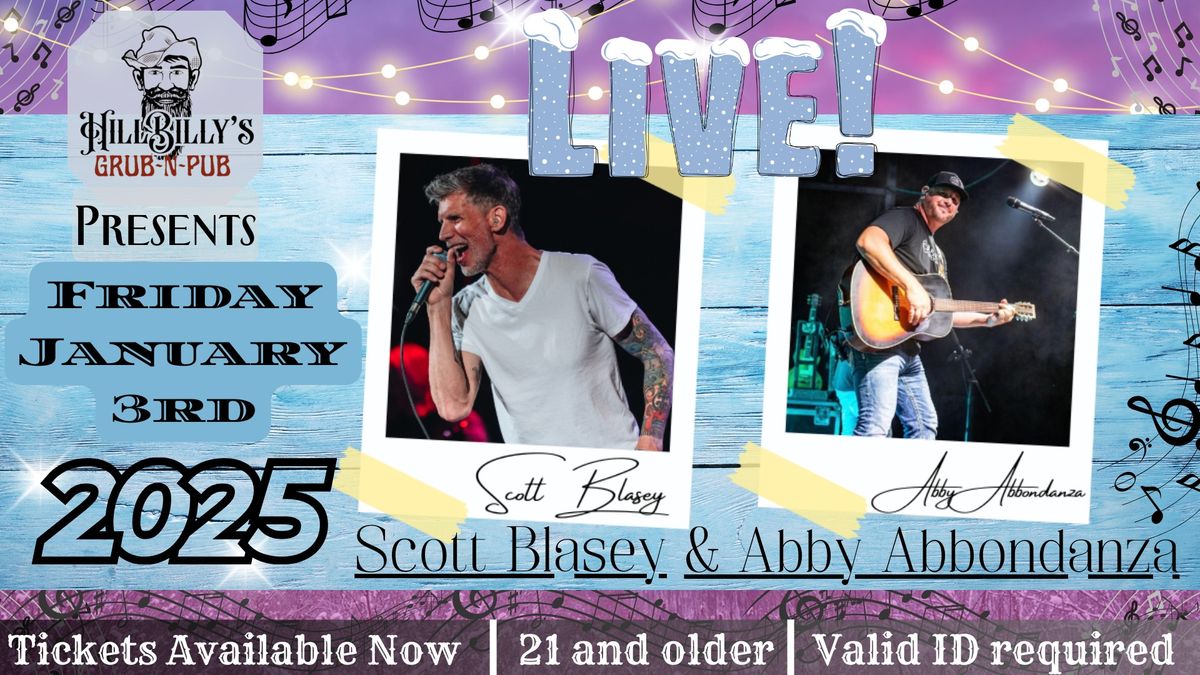 Live Music Event! Scott Blasey & Abby Abbondanza!