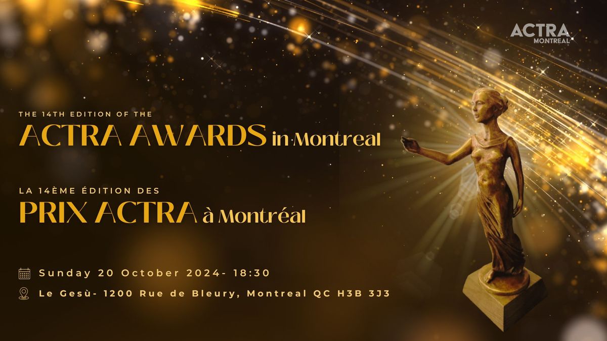 ACTRA Awards in Montreal  - 2024 - Prix ACTRA \u00e0 Montr\u00e9al