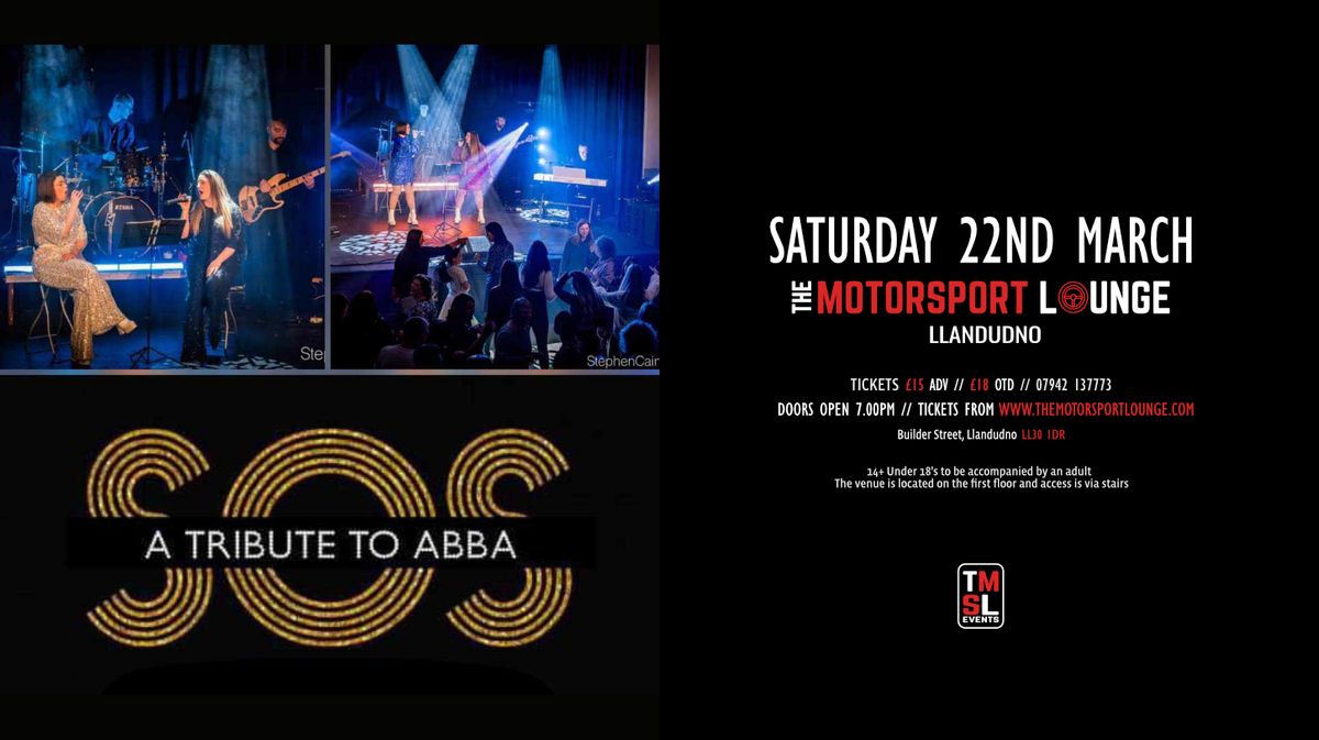 SOS - A Tribute to Abba - party night at The Motorsport Lounge