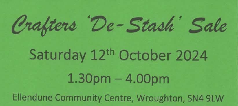 Wroughton Crafters De-Stash Sale 