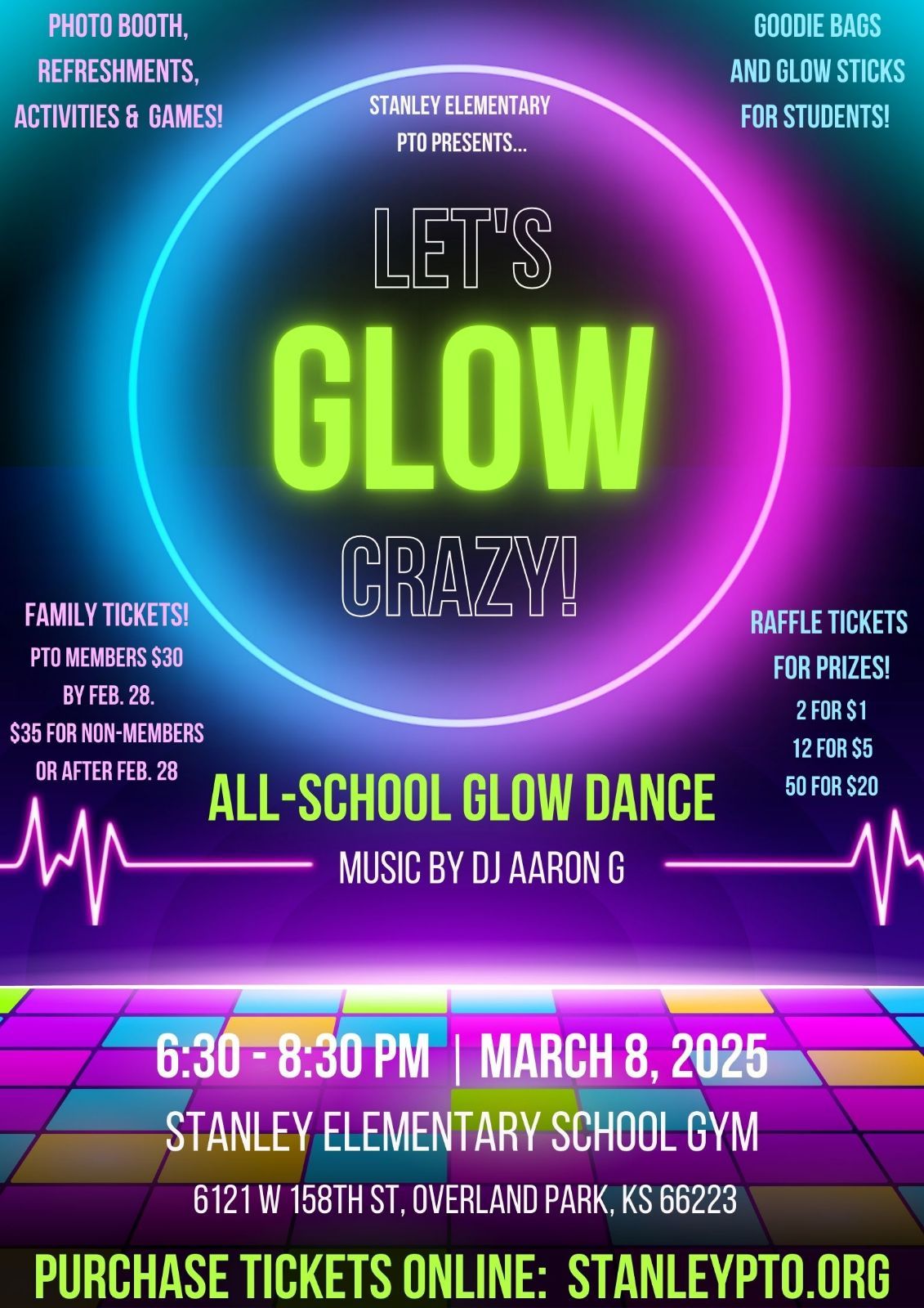 Let's Glow Crazy - All School Dance