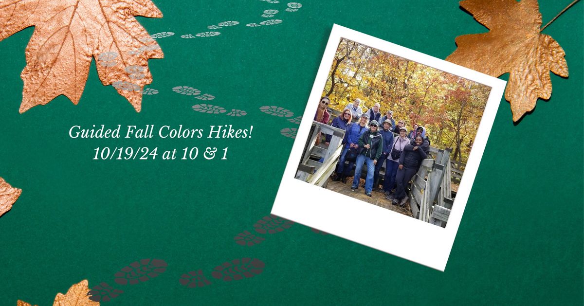 Fall Colors Guided Hikes -Registration Opens online on Eventbrite on 9\/19\/24