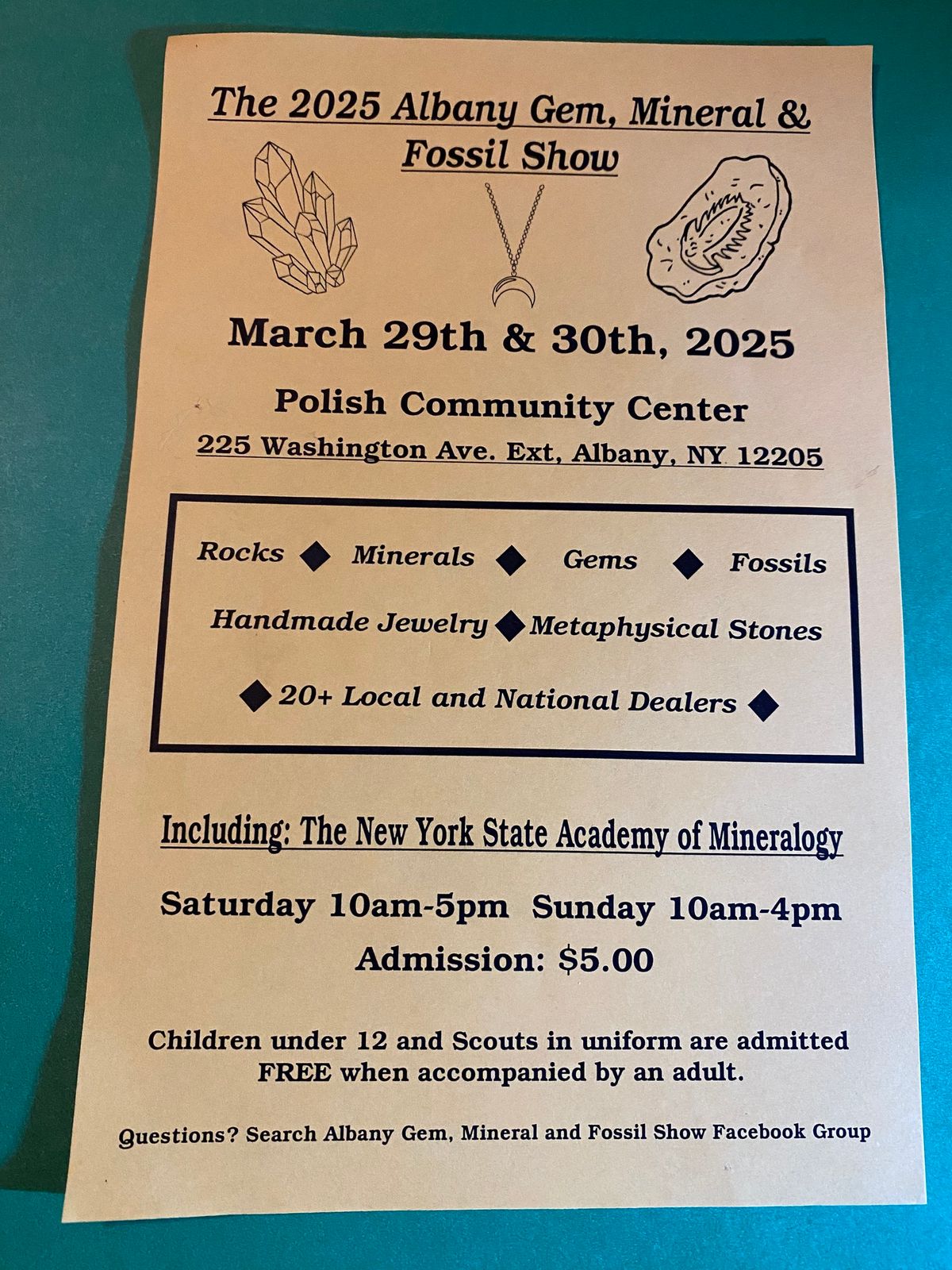 2025 Albany Gem,Mineral & Fossil Show