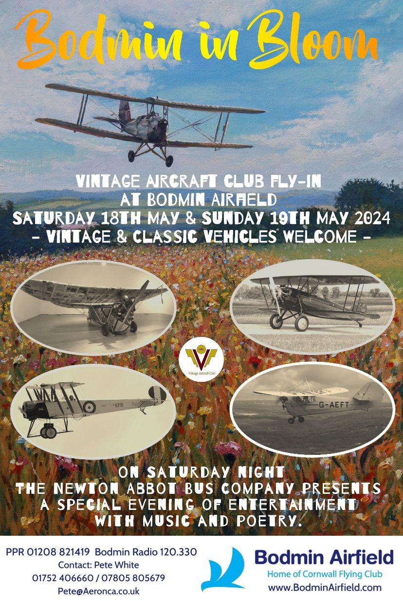 Vintage Aircraft Club Fly-In Weekend, with Evening Entertainment 