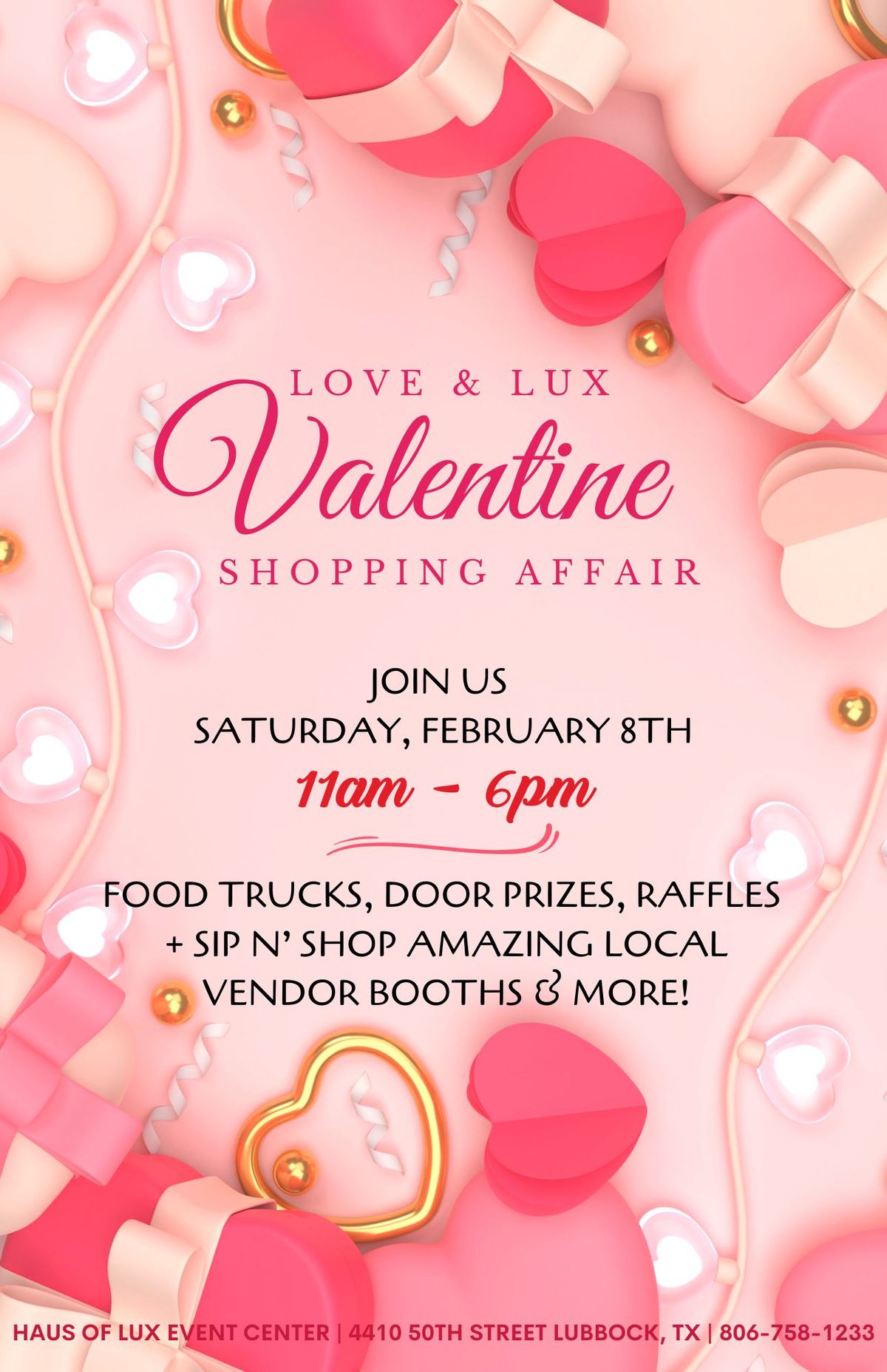 LOVE & LUX: A Valentine Shopping Affair!