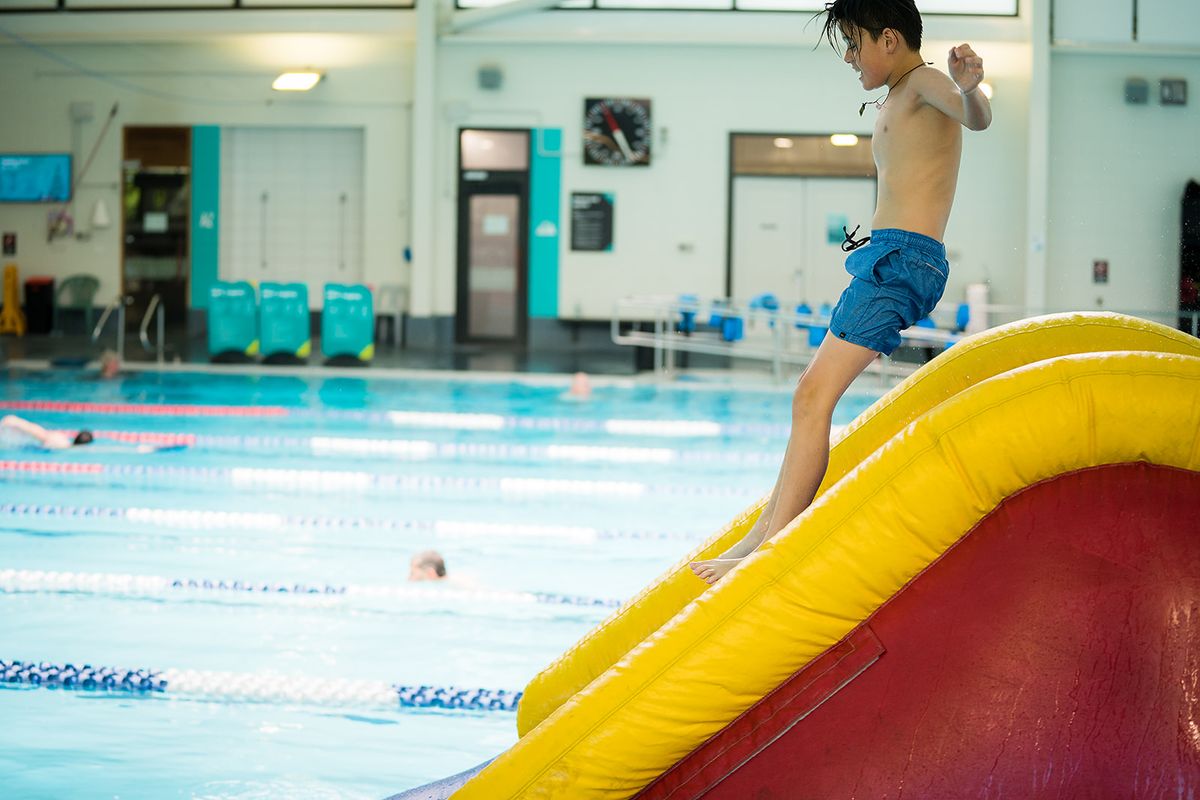 School holiday inflatable fun at Jellie Park!