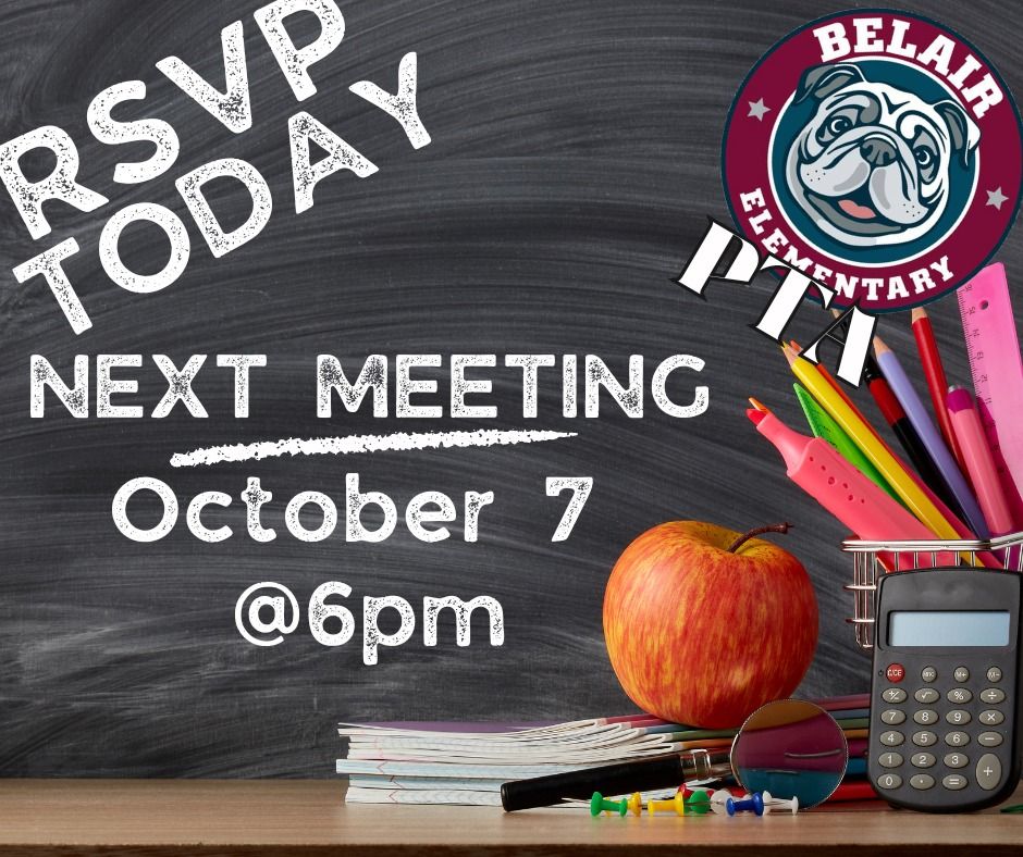 Belair PTA September Meeting