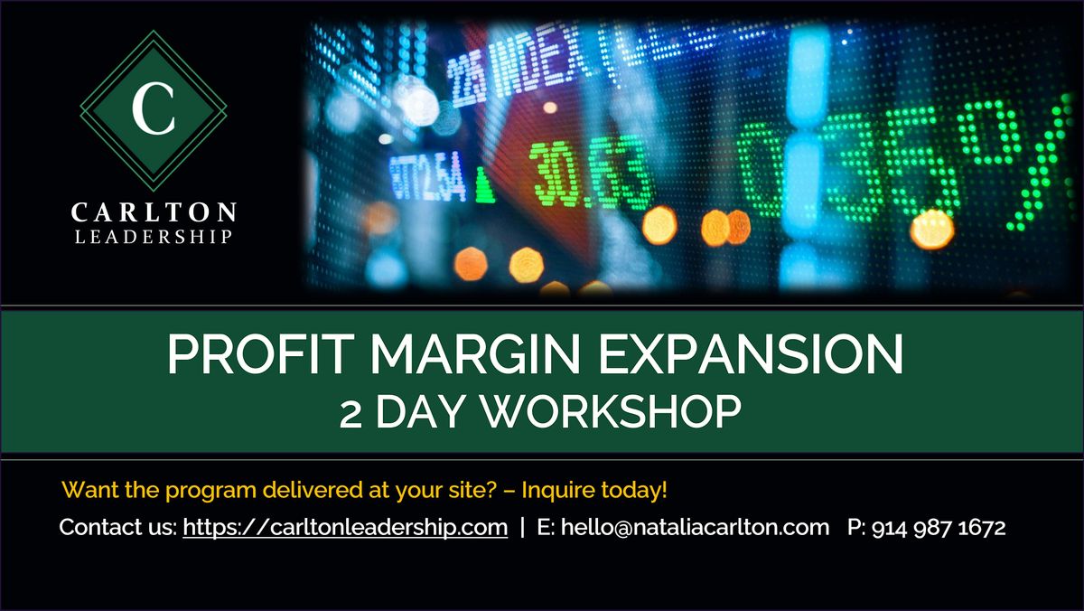 Profit Margin Expansion Lab Leader Training | May 12 - 13, 2026