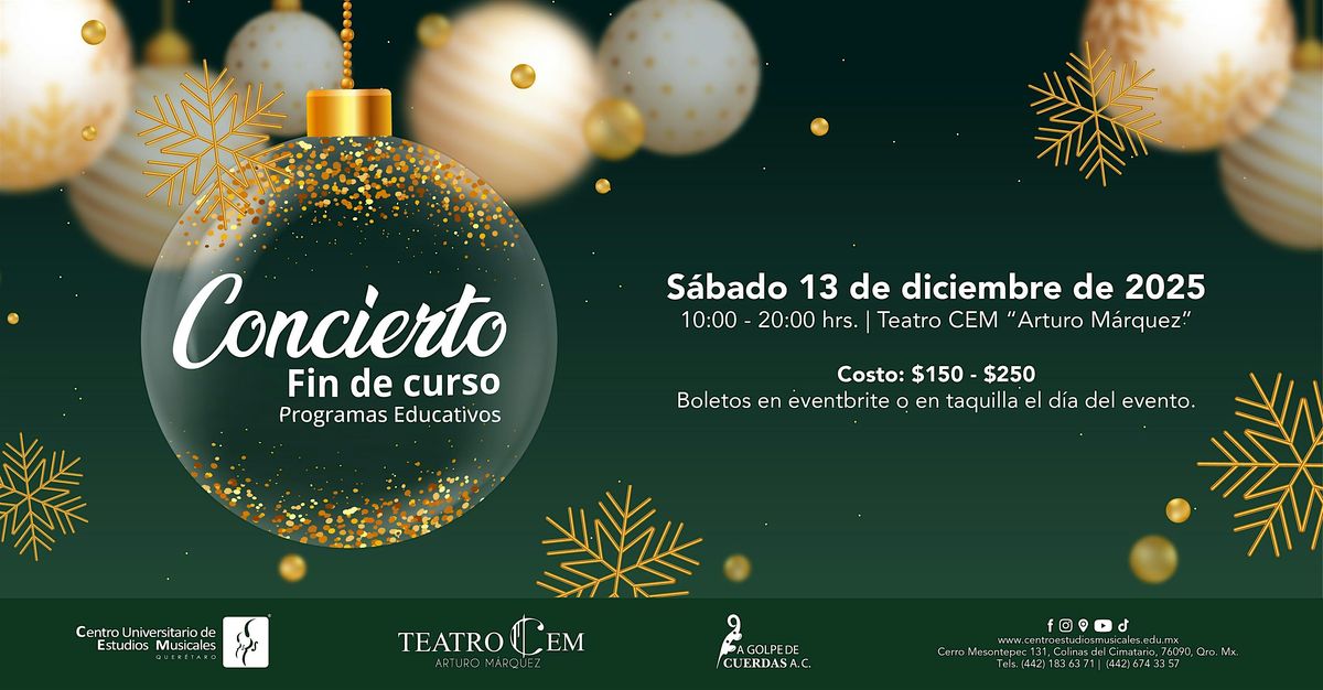 Concierto de Fin de Curso - Programas Educativos CEM