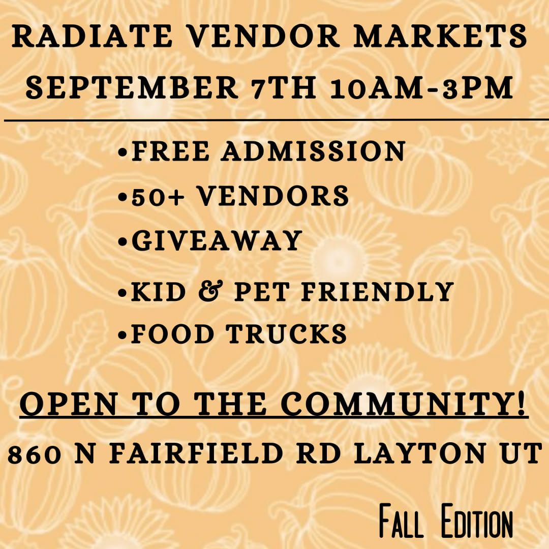 Layton Radiate Vendor Markets - September 