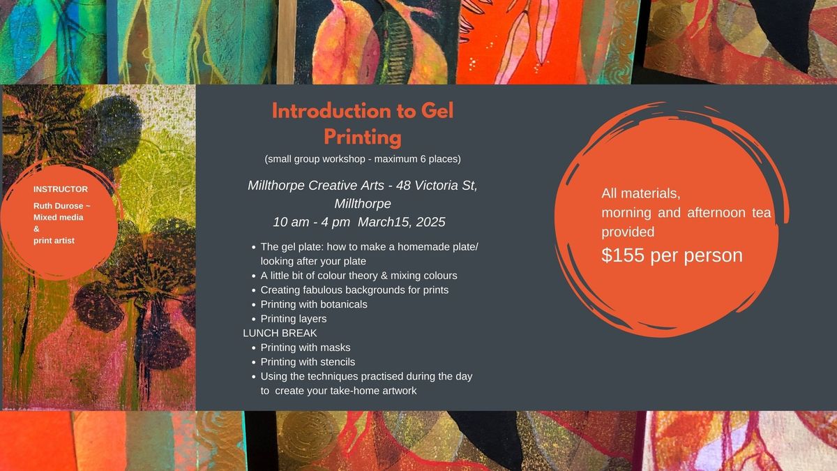 Introduction to Gel Printing Workshop