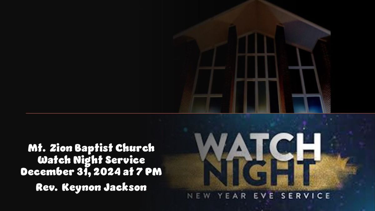 Watch Night Service with Rev.Jackson