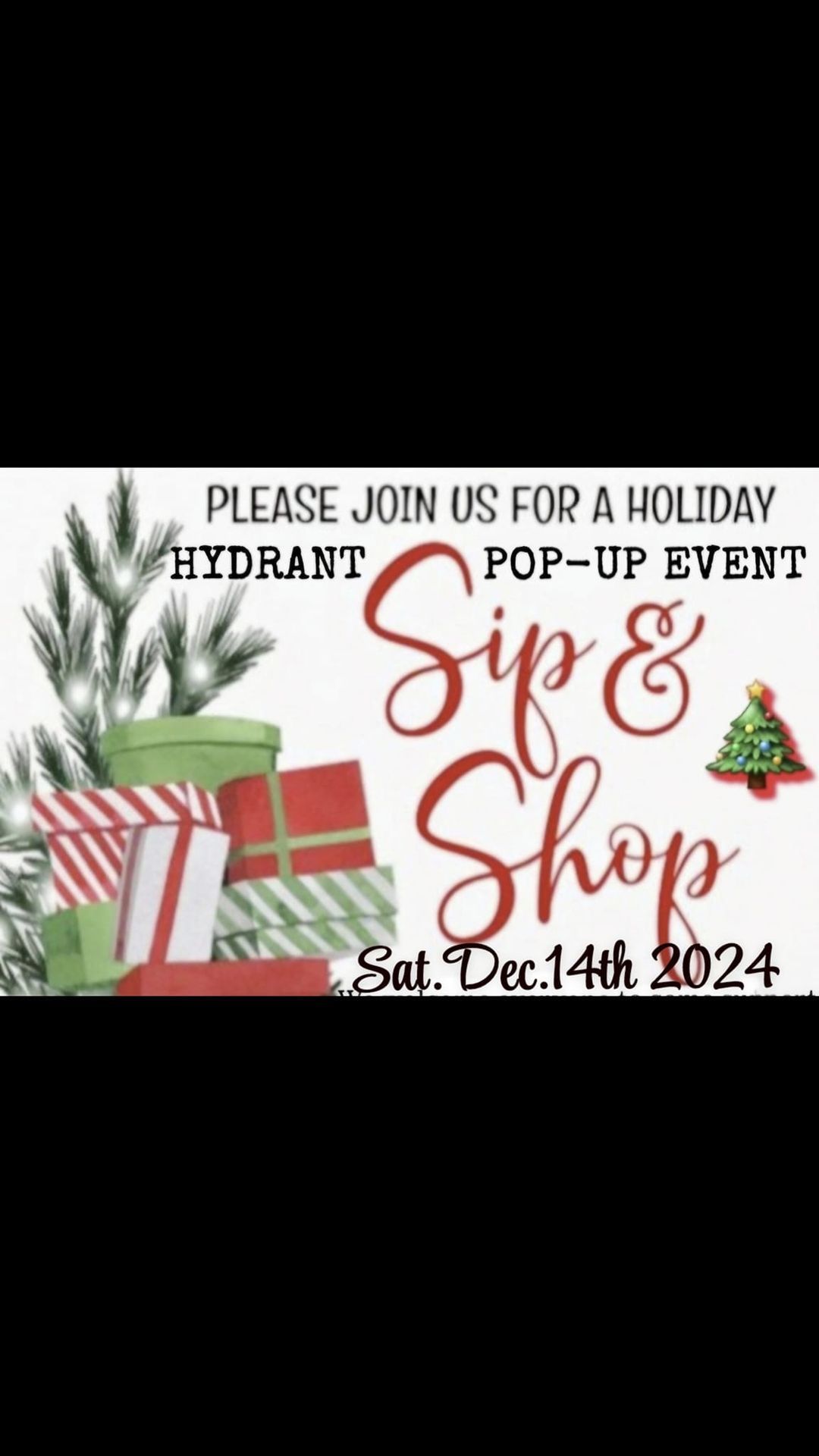 THE HYDRANT HOLIDAY SIP & SHOP