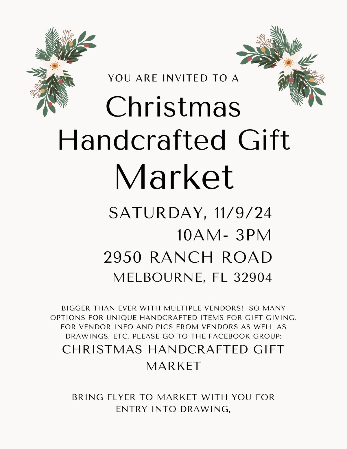 Christmas Handcrafted Gift Market