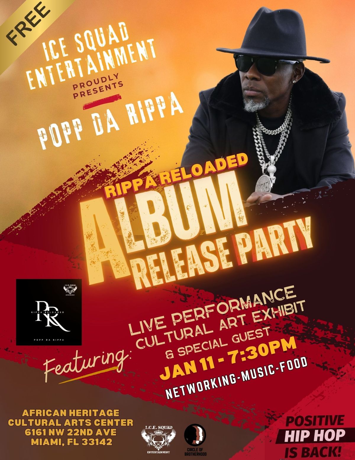 POPP DA RIPPA - RIPPA RELOADED LP (OFFICIAL ALBUM RELEASE PARTY)