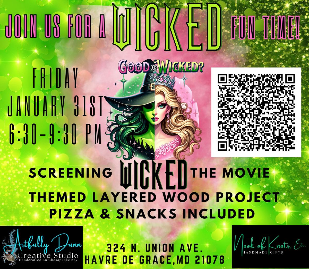 Art Workshop & Movie Night - WICKED