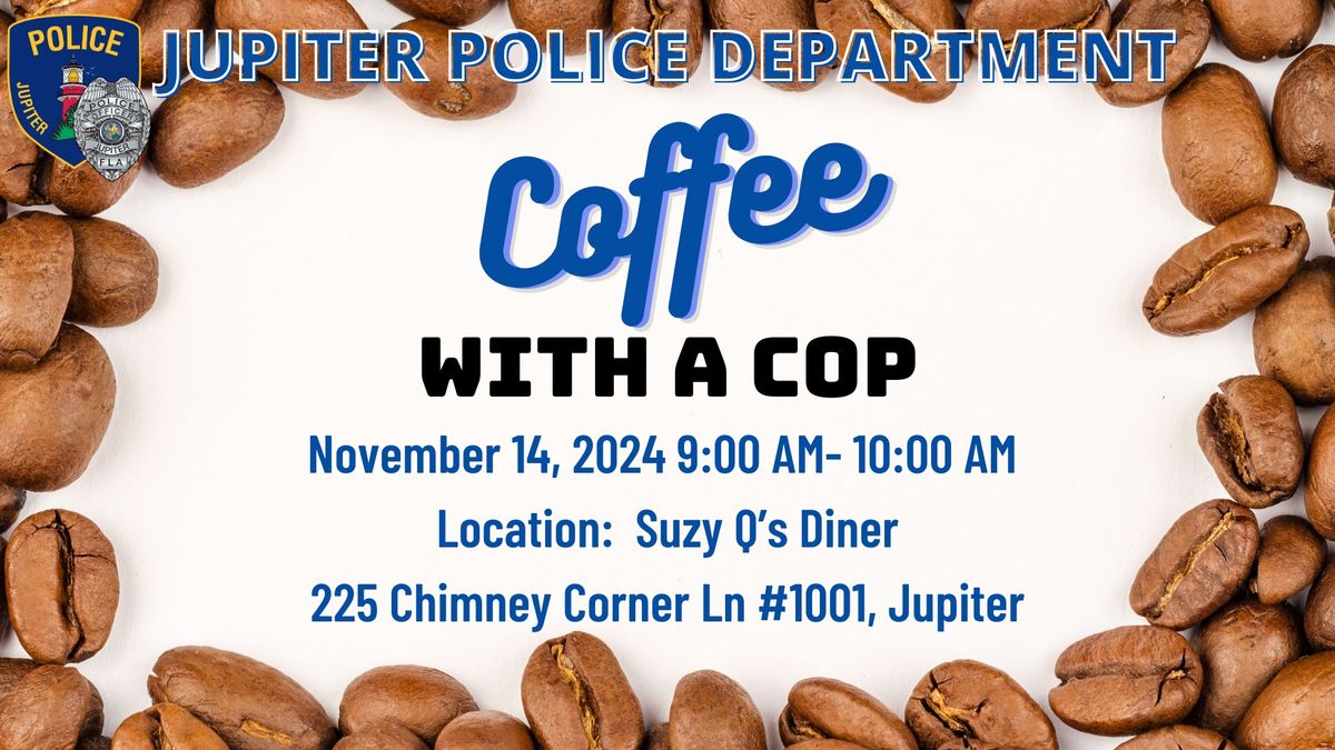 Coffee with a Cop at Suzy Q's Diner 