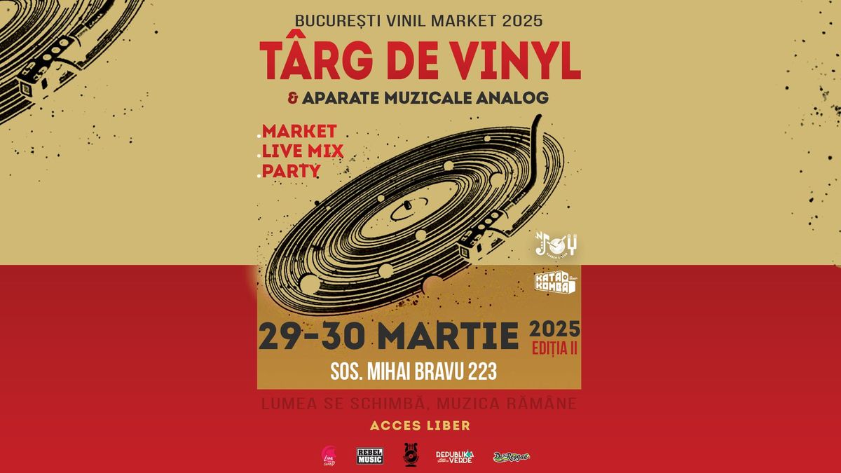 Bucure\u0219ti VINIL Market - 29\/30 martie 2025