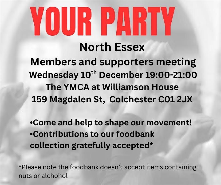 Your Party - North Essex Member Meeting