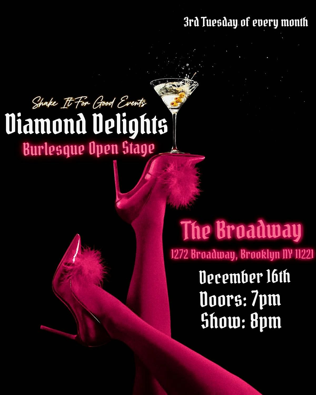 Diamond Delights: Burlesque Open Stage