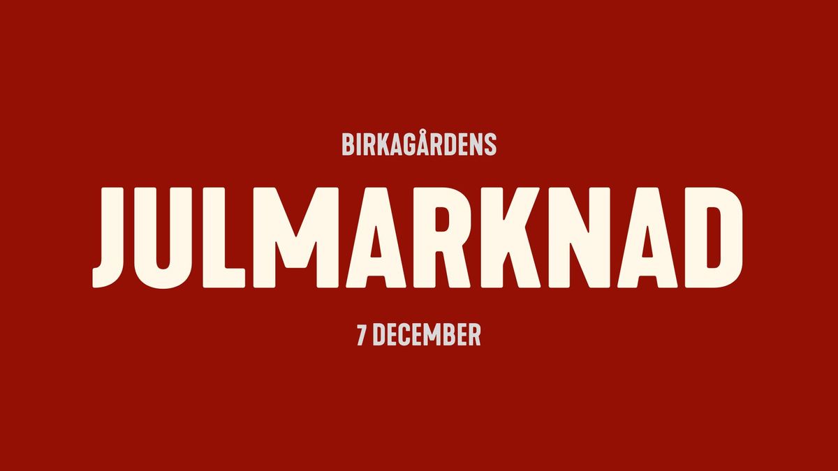 JULMARKNAD P\u00c5 BIRKAG\u00c5RDEN