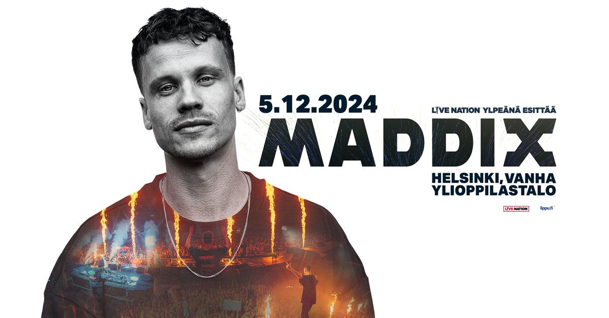 Maddix (NL), Vanha Ylioppilastalo, Helsinki 5.12.2024